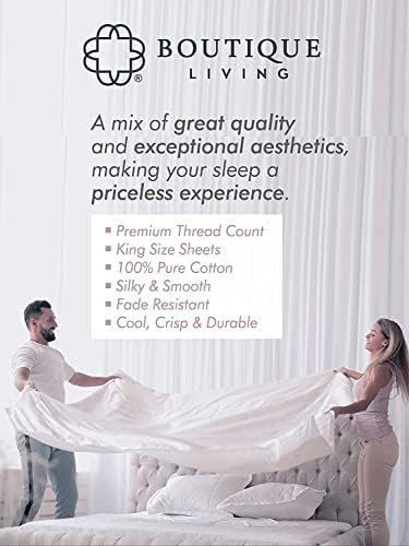 Dainty Homes 10 Pieces Bedding Set Light Blue Super King