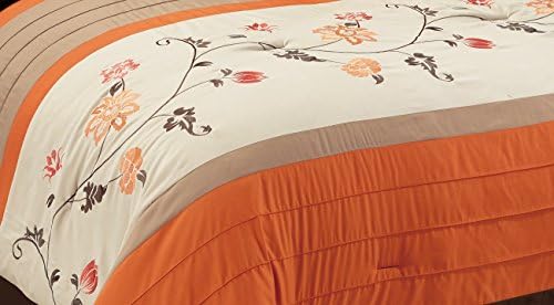 Chezmoi Collection Serene 7-Piece Comforter Set Queen