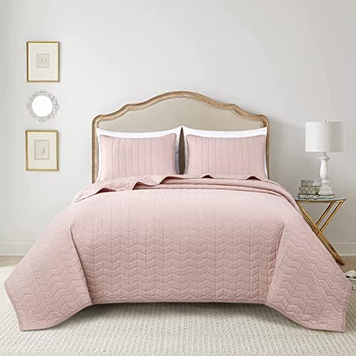 Chezmoi Madrid 3-Piece Cotton Quilt Set King Size