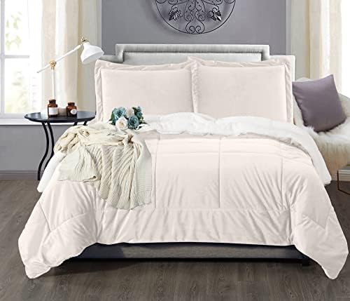 Elegant Comfort Super Soft Sherpa Comforter Set Twin XL