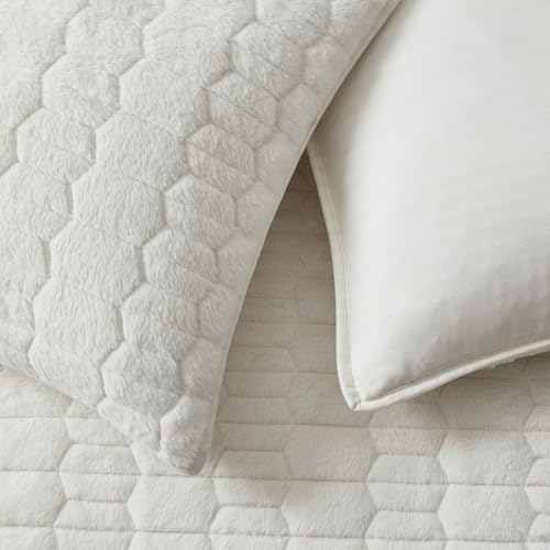 Wonderful Faux Fur Quilt Set Twin 2 Piece 1