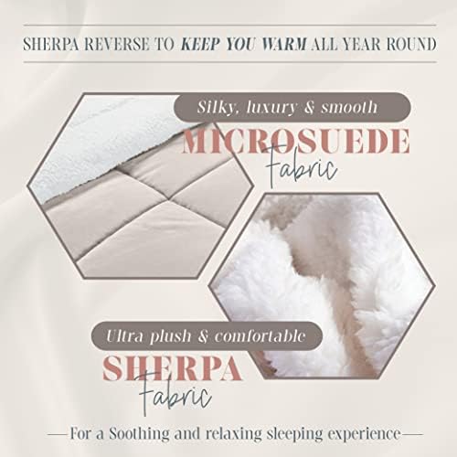 Elegant Comfort Super Soft Sherpa Comforter Set Twin XL