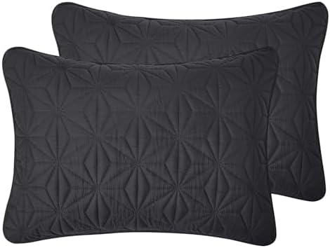 VCNY Home Kaleidoscope Pattern 3-Piece Quilt Set King Grey