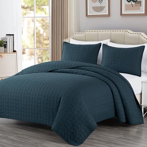 Chezmoi Collection Madrid 3-Piece Cotton Quilt Set