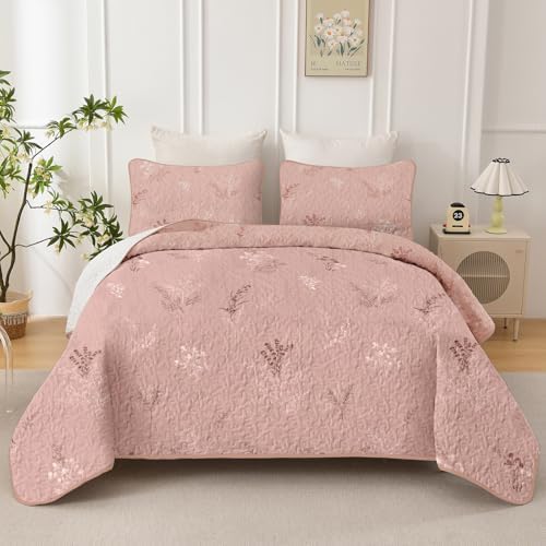 Drucon Reversible Microfiber King Quilt Set