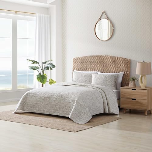 Tommy Bahama Twin Quilt Set - Breathable Reversible Bedding with Matching Sham