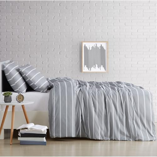 TRULY SOFT Maddow Stripe Grey Comforter Set