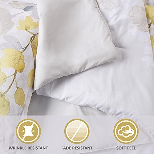 Madison Park Comforter Set Leaf Yellow 6 Piece