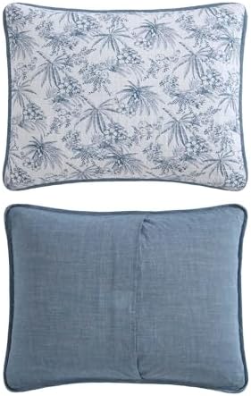 Tommy Bahama King Quilt Set with Shams - Reversible Cotton Bedding