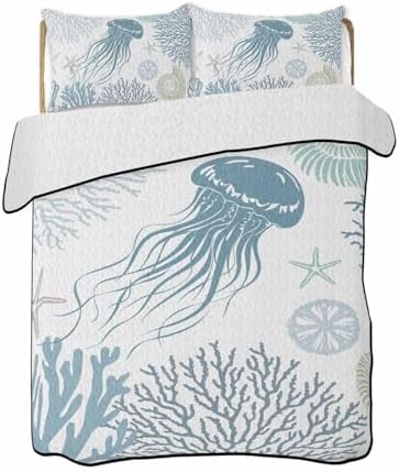 TocaHome Summer Twin XL Quilt Set with 2 Pillowcases