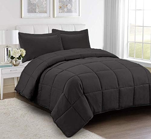 Restilon All Season Cooling Comforter Set 5PCS Dark Grey Super King