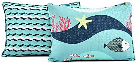 Lush Decor Sealife Quilt Set Twin Blue 1