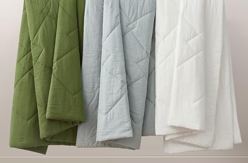 Chezmoi Skye 2-Piece Cotton Muslin Comforter Set