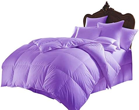 Soft 1000 TC Comforter Set with 2 Pillow Cases Lilac