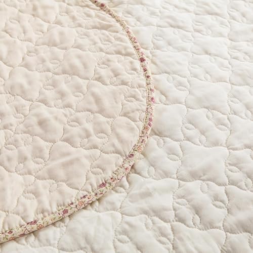 EAVD Floral Embroidered Quilt Set King Size 3 Pieces 1