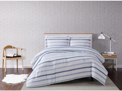 TRULY SOFT Waffle Stripe Duvet Cover Set