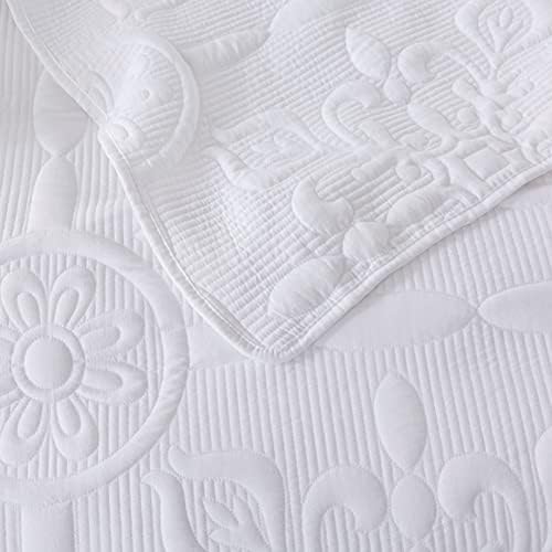 B2EVER Damask Quilt Twin Set with 1 Pillow Sham 1