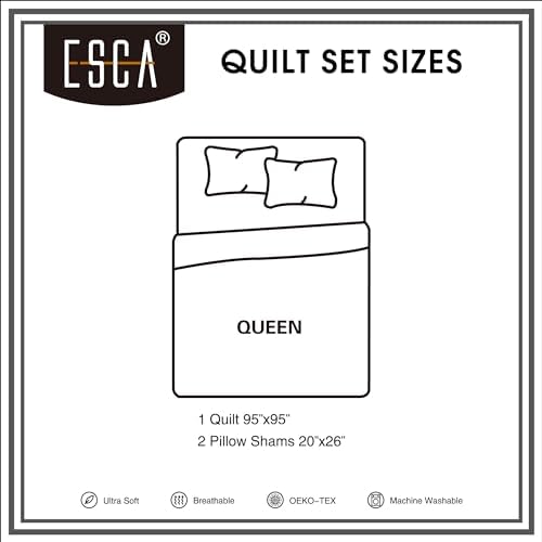 ESCA 3-Piece Bahamar Floral Blush Pink Bedspread Set