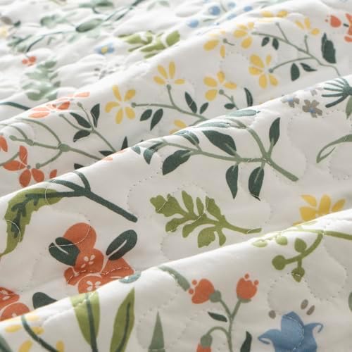 TISPLR Floral Quilt Set 3 Pieces Queen Size