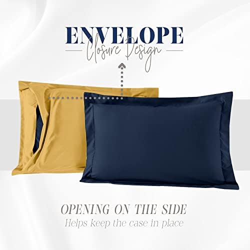 Elegant Comfort 3-Piece Reversible Comforter Set Twin Navy Yellow
