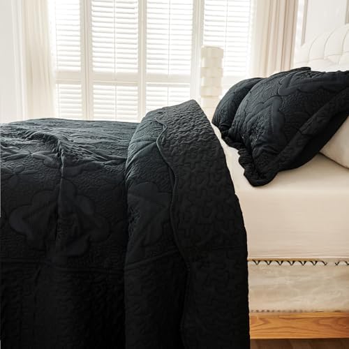 Cmfshape Floral Quilt Set 3 Piece Queen Bedding
