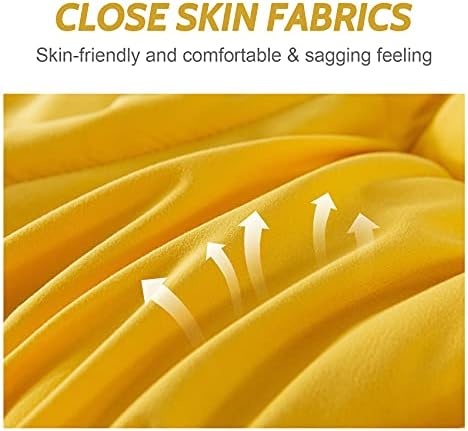 Decroom Twin Comforter Set - Yellow and Grey Down Alternative