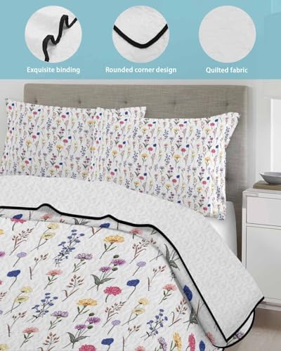 RisQiten Twin XL Quilt Set with Reversible Design