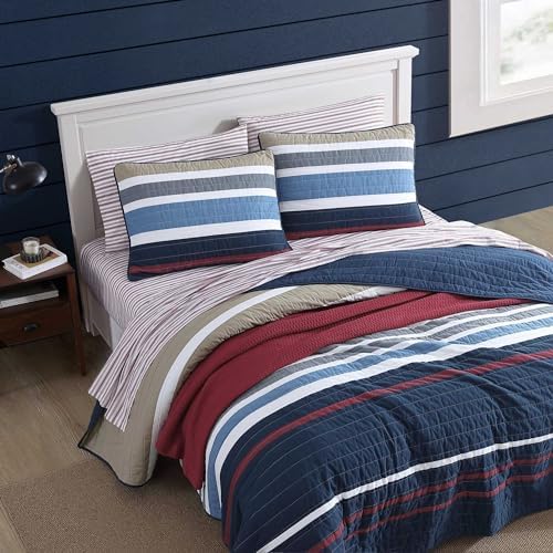 Nautica Twin Quilt Set - Reversible Cotton Bedding 1