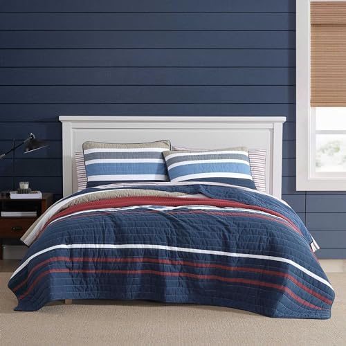 Nautica Twin Quilt Set - Reversible Cotton Bedding 1