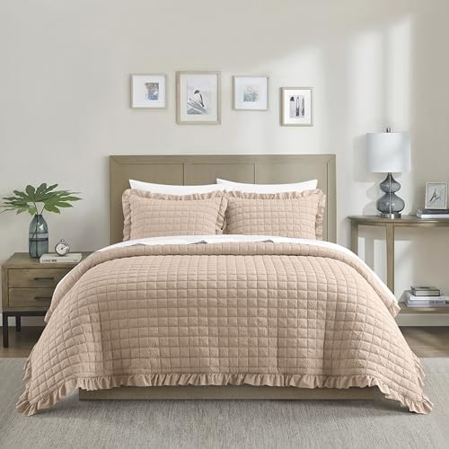 Chic Home Revel King Quilt Set Rose Pink 1