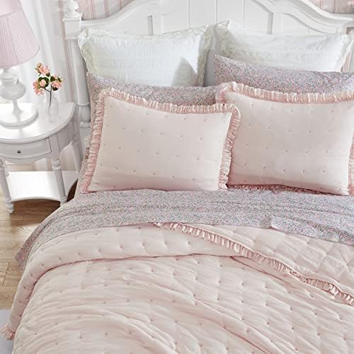 Laura Ashley Twin Quilt Set Reversible Bedding Set