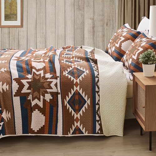 Notepure Southwestern Quilt Set 3 Piece Queen Size