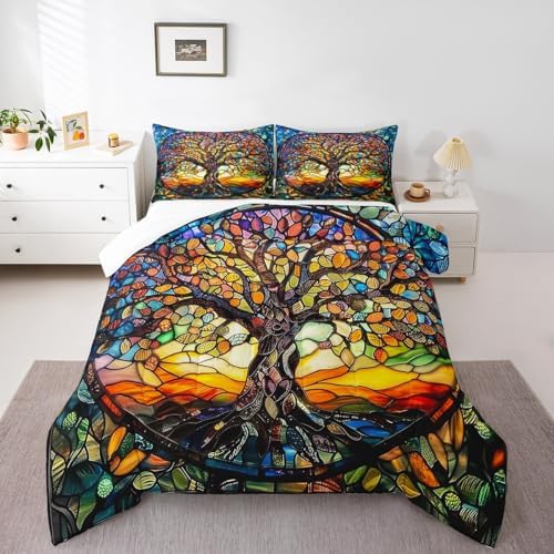 Castle Fairy Modern Geometry Comforter Set Queen Size