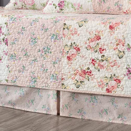 Chezmoi Abbi 5-Piece Pink Shabby Chic Daybed Set 1