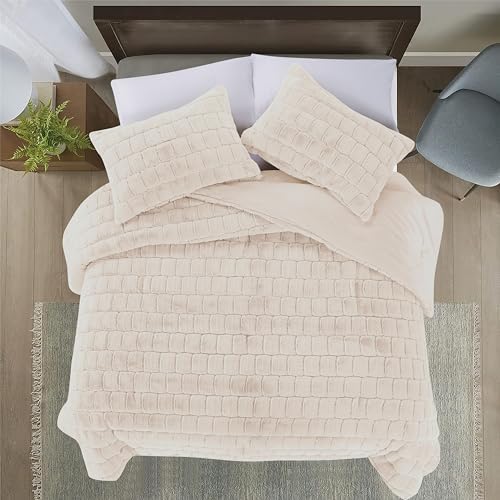 Elegant Comfort Faux Fur 3-Piece Comforter Set