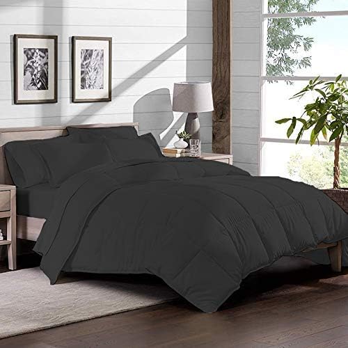 Restilon All Season Cooling Comforter Set 5PCS Dark Grey Super King