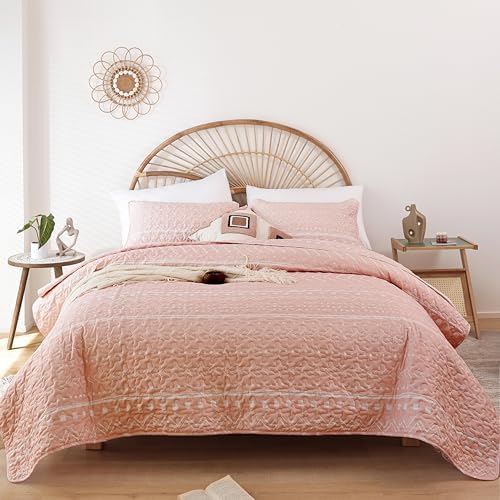 JANZAA Queen Size Quilt Set 3PCS Reversible