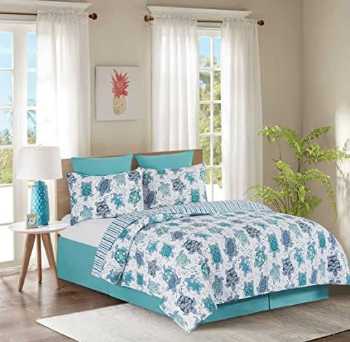 CF Home Turtle Bay Reversible Quilt Set FullQueen 3 Piece 1