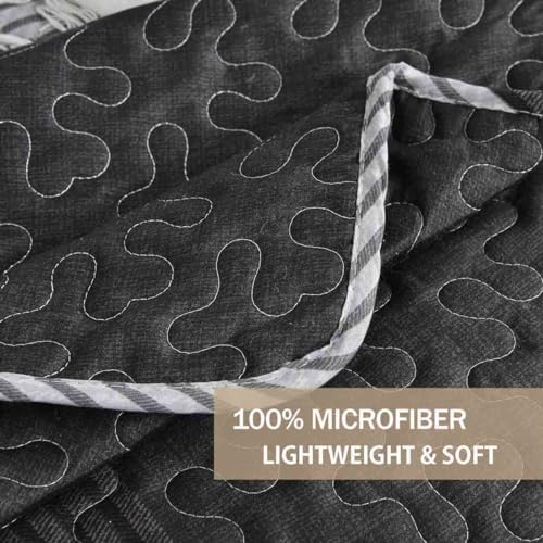 Nanko Quilt Set Queen Full 3 Pcs Modern Patchwork