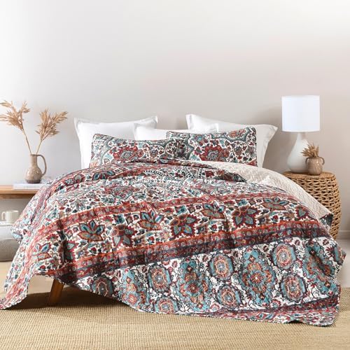 HORIMOTE HOME Boho Reversible Queen Quilt Set