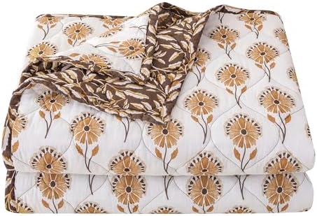 HiEnd Accents Woodstock 3 Piece Reversible Cotton Quilt Set