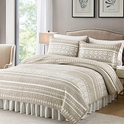 BCOTTOND Boho King Quilt Set 3 Piece All Season