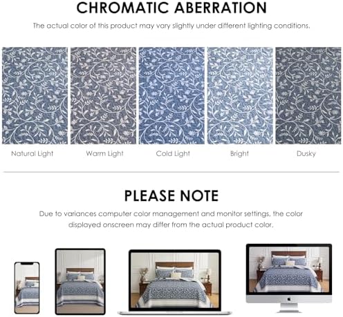 QuiltEase Oversized King Bedspread Set - Grayish BlueLight Gray