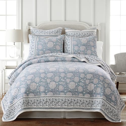 Levtex Home Adare Blue Quilt Set - Full Queen