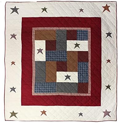 Fields and Stars Super Queen Quilt Set - 2 Pieces