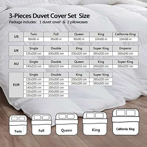 Surrealism Duvet Cover Set Super King with Zipper and Ties