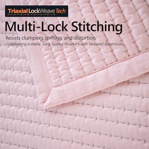 DAWNDIOR Max Oversized Quilt Set Pink