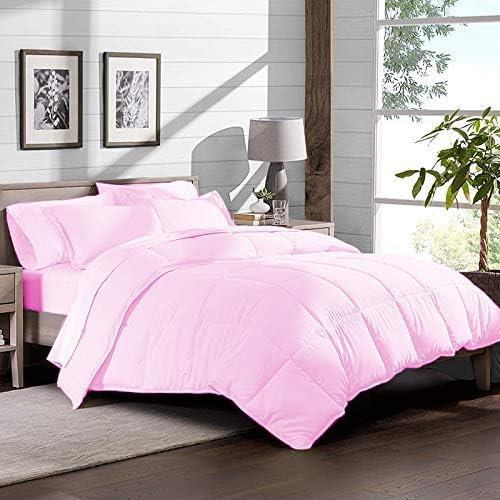 Restilon All Season Cooling Comforter Set - 5 PC Pink Super King