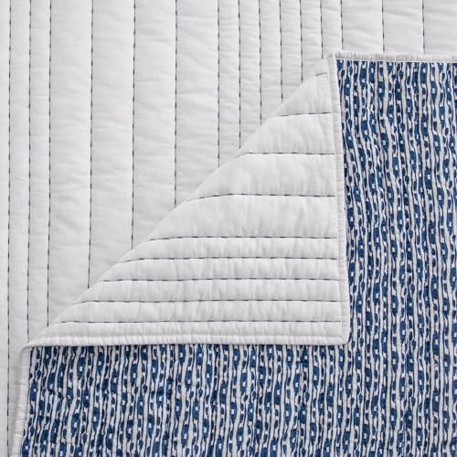 HiEnd Accents Indigo Staccato Coastal Quilt Set 3 Piece 1