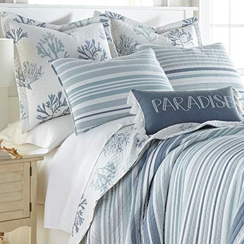 Levtex Home Truro Quilt Set - Stripe in Shades of Blue